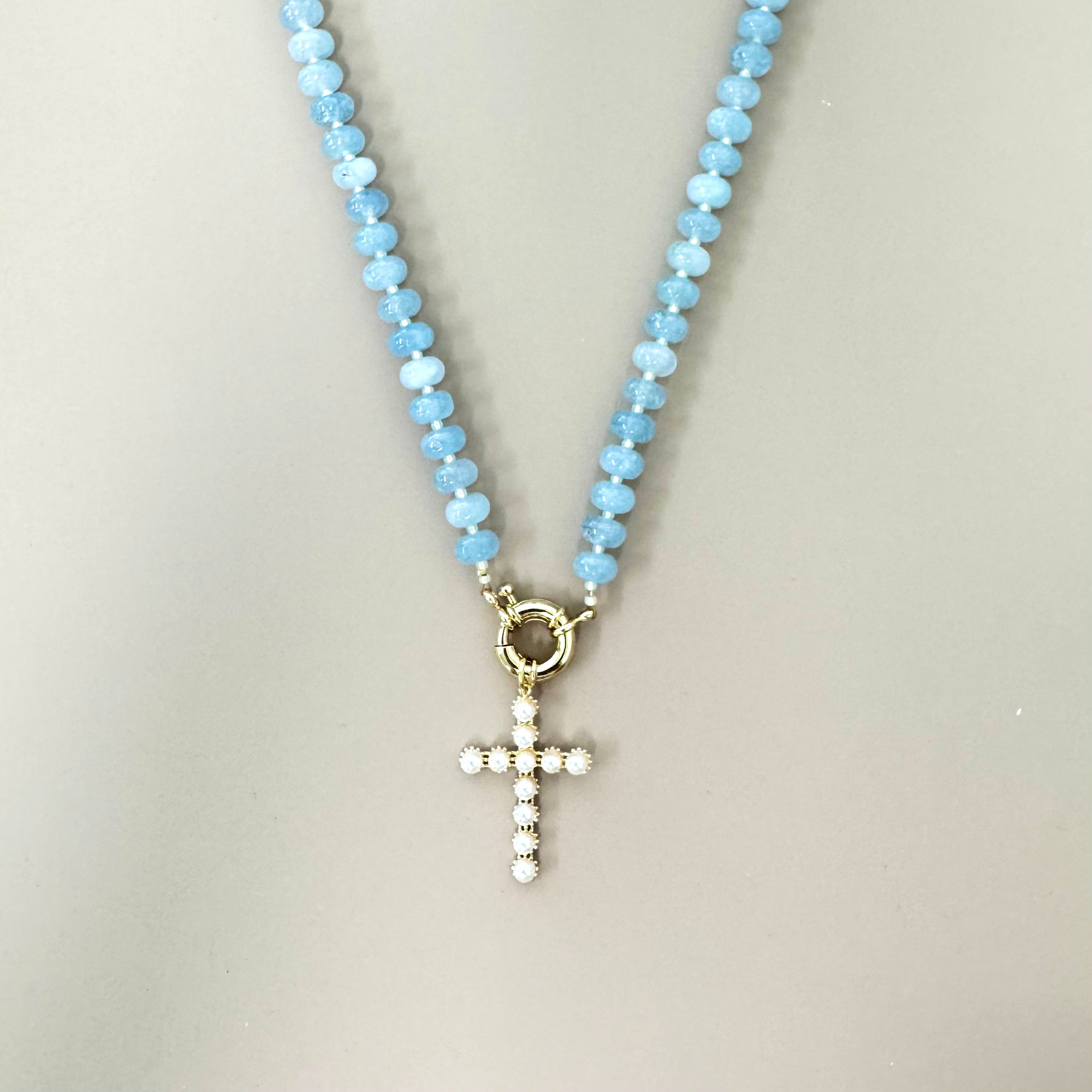 Pretty in Blue Pendant Necklace