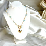 Pearls and Blue Stones Necklace