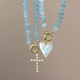 Pretty in Blue Pendant Necklace