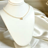 The Cutest Bow Pearl Necklace