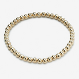 Kirstine Classic Gold Beaded Bracelets