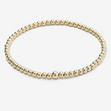 Kirstine Classic Gold Beaded Bracelets