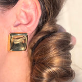 Beth Bold Gold Square Earrings