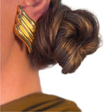 Beth Bold Gold Elegant Earrings
