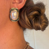 Gail Bold Gold & Pearl Earrings