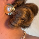 Gail Bold Gold & Pearl Earrings
