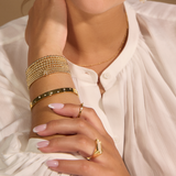 Kirstine Classic Gold Beaded Bracelets