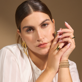 Kirstine Classic Gold Beaded Bracelets